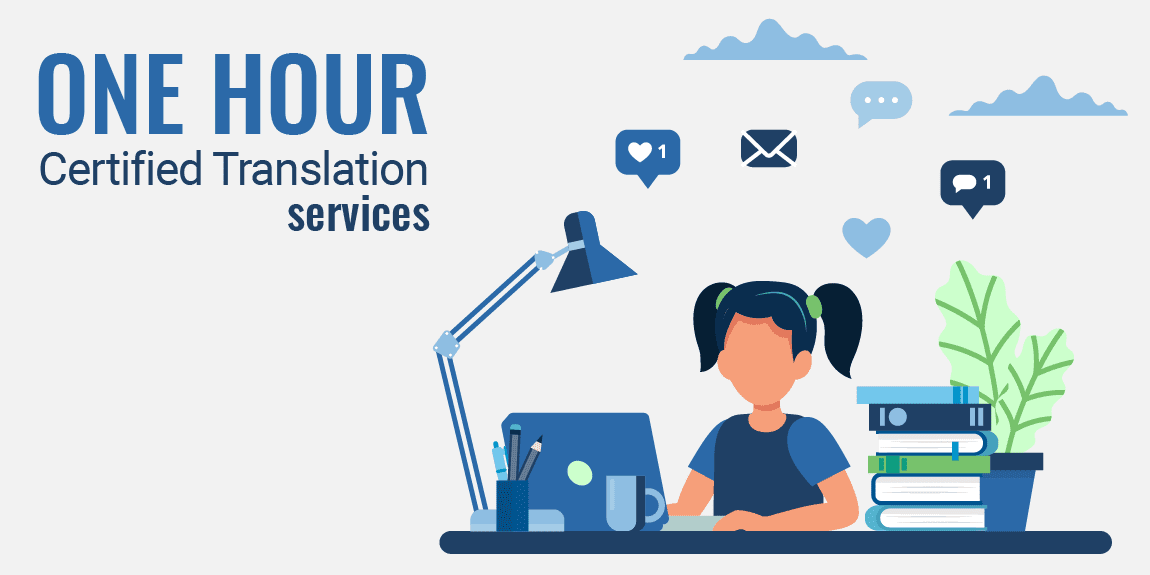 one hour certified translation